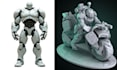 create 3d warhammer40k model warhammer 40k 3d robot design 3d miniature model