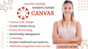 setup canvas lms, course creation, elearning website, theme customization