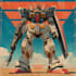 create retro mecha or scifi gundam art