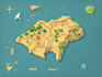 design a custom map, city illustration, and vector