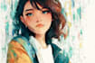 make a digital watercolor character art