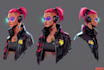 design fantasy and cyberpunk character