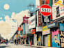 create a unique street pop art collage