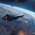 create high quality space art and futuristic space scenes