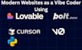 build modern websites as a vibe coder mvp using bolt, supabase, and v0