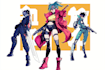 design anime character , cyberpunk character