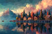 create polygonal and low poly illustrations