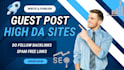publish guest post on a high authority website