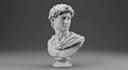sculpt realistic 3d head, statues, bust model, bust, 3d face model for 3d print