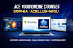 do all your acellus, sophia learning, and wgu courses help