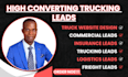 give trucking insurance leads data and commercial auto liability insurance leads