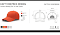 cap tech pack design hat mockup factory ready techpack drawing bucket cap design
