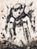 do custom digital 2d anime mecha art illustration