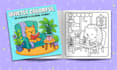 draw cozy, bold, and easy coloring book illustrations