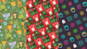 do custom seamless abstract pattern design for christmas