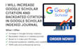 increase google scholar citation and  backdated citations in gs index journal
