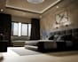 model minimal cozy interior,furniture set,realistic rendering,master bedroom,cgi