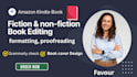edit, format, proofread fiction ebook, nonfiction ebook editing