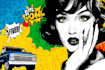 draw a retro pop art roy lichtenstein style