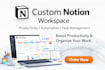 craft advanced notion templates, client portals, and productivity systems