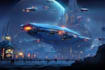 illustrate a spaceship sci fi illustration