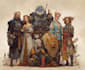 do dnd group party dnd character art, dnd party