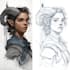 draw a simple dnd token or portrait