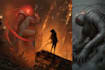 do sci fi horror and fantasy scene concept art illustrations