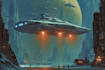 design a sci fi spaceship art