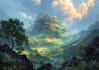 do fantasy concept landscape illustrations
