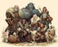 create a dnd party character, fantasy, illustration
