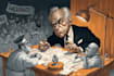 create a political or satirical cartoon