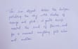 beautiful hand written notes and assignments