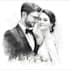 draw couple and wedding portrait illustration