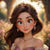 beautiful portrait in disney cartoon