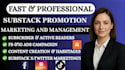 setup organic substack promotion, substack newsletter, substack link promotion