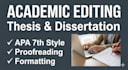 edit, refine structure, clarity, and formatting of your  thesis