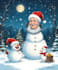 make christmas caricatures, winter holidays cartoons