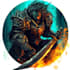 design fantasy game logo