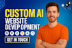 build custom ai website with full stack frontend and backend development