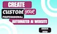 build a professional ai powered website with chatbot