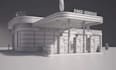 model and render 3d filling station and oil station projects