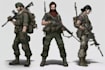 draw 2d game art military character design