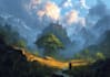 do fantasy landscapes and scenery art