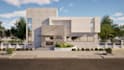 create a photorealistic 3d front elevation rendering