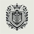 do an luxury elegant modern heraldic crest logo