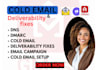 fix cold email setup email deliverability dns dmarc spf email campaign fix email