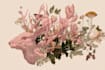 draw an animal and botanical illustration