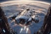 draw a sci fi and spaceship design
