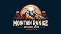 design mountain range roaring deer logo with new concepts